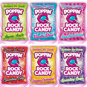 Poppin Rock Candy Sex Confection Assorted -  Oral - 12 Pack