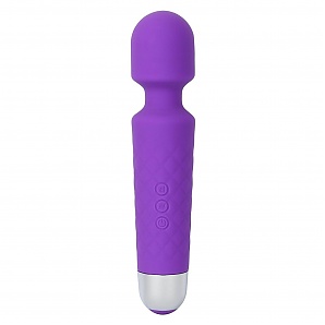 Vibrating Wireless Handheld Massager - Rechargeable Mini Magic Wand - Purple