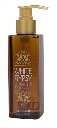 White Gypsy Massage Oil Frangipani