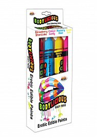 Bodylicious Body Pens Erotic Edible Body Paints Assorted Flavors And Colors 4 Each Per Pack (105858.0)