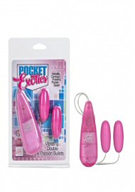 Pocket Exotics Vibrating Double Pink Passion Bullets (135700.4)