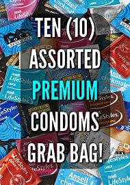 Ten (10) Assorted Premium Condom Grab Bag (177975.-6)