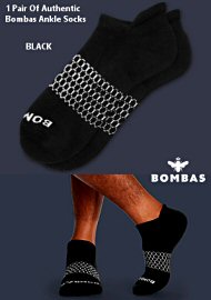 Premium Bombas Socks (1 Black Pair) (179068.500)