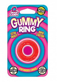Rock Candy Gummy Ring Cock Ring One Size Fits Most Red (184067.7)