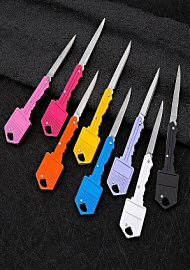 Stainless Steel Keychain Knife (assorted Colors) (220405.25)