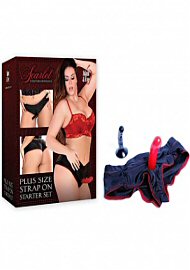 Scarlet Couture Bondage Strap On Starter Set Panty With Dildos Plus Size (47869.0)