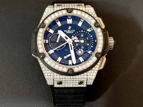 Hublot King Power Zirconium Titanium Limited Natural Diamonds