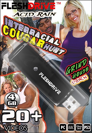 4gb Porn - 20+ Interracial Cougar Hunt on 4gb usb FLESHDRIVE Adult DVD