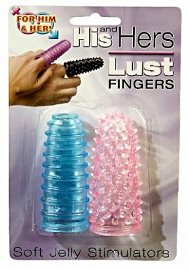 His & Hers Lust Finger  Soft Jelly Stimulators (104779.1)