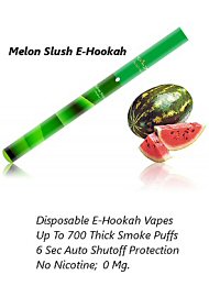 Melon Slush E-Hookah; No Nicotine; 700 Puffs
